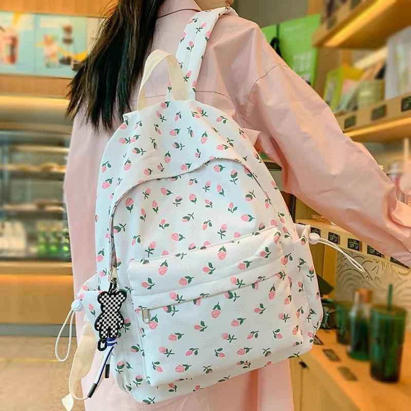 Floral laptop backpack best sale