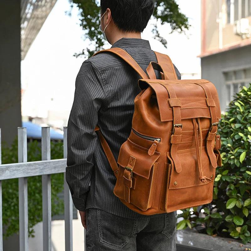 Cool Backpacks Leather Laptop School Daypack 2028 Touchy Style