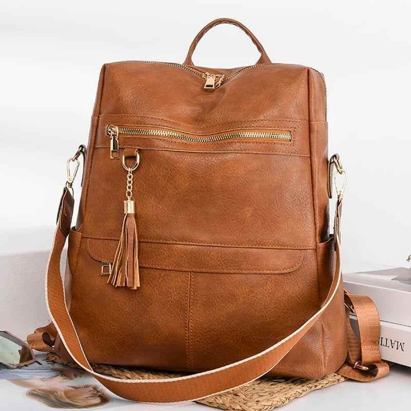 Soft leather online backpacks