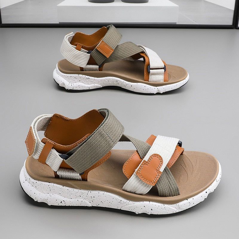 Men's Trendy Outdoor Flip Flops, Casual Sandals With Assorted Colors