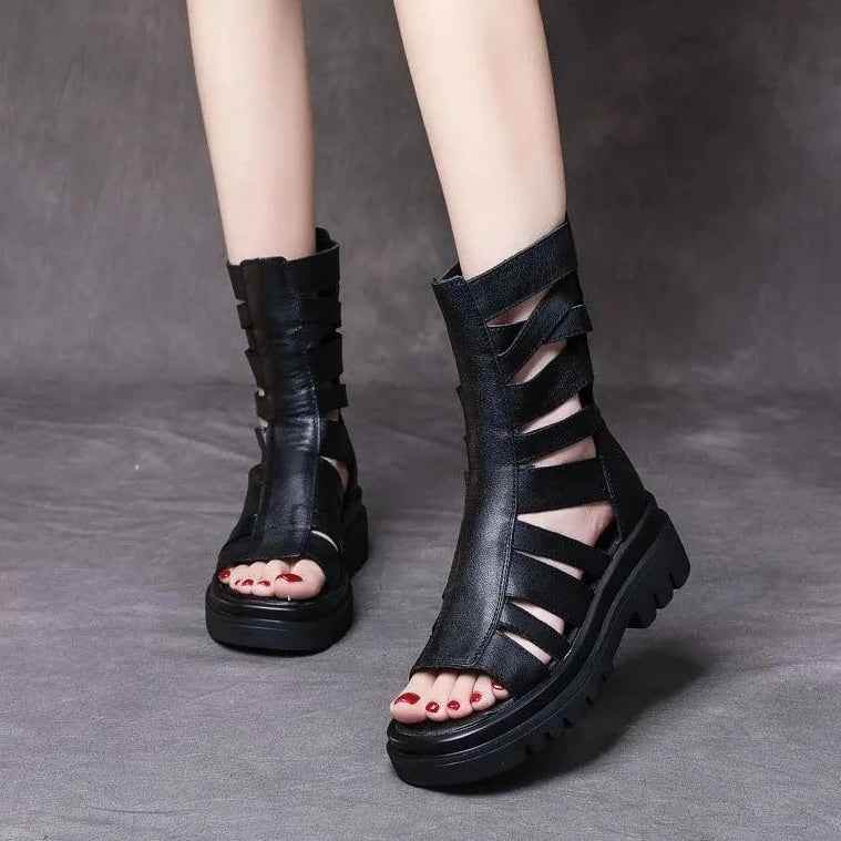 Black gladiator shoes online