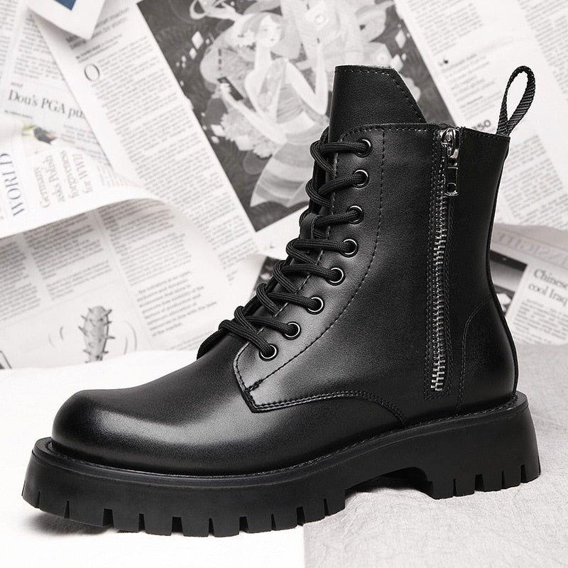 Genuine Leather Ankle Boots Work Men's Casual Shoes JOS0321