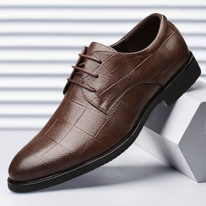  Men's Business Shoes,Formal Casual Single Shoes Pointed British  Style Vintage Shoes Fashion Walking Work Office Large Size Dress Shoes,Brown-39  : Clothing, Shoes & Jewelry