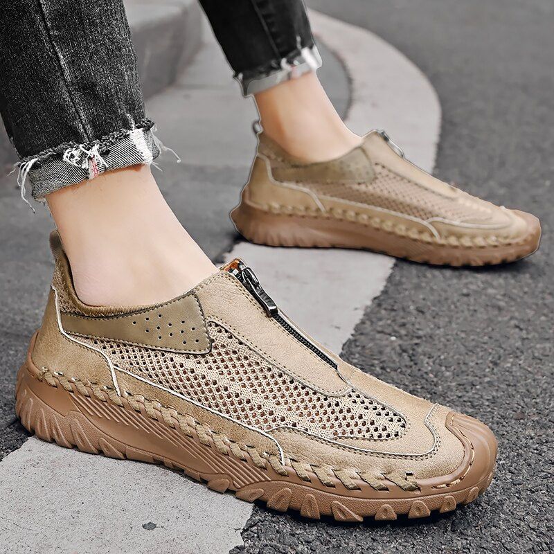 Men's Casual Shoes QZ1157 - Breathable Sandals Sneakers Sand / 39