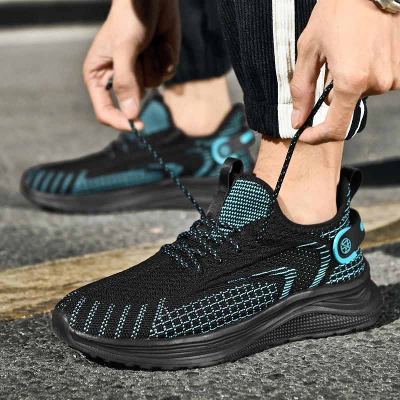 Men's Casual Shoes TG141: Breathable Stretch Fabric Running Sneakers