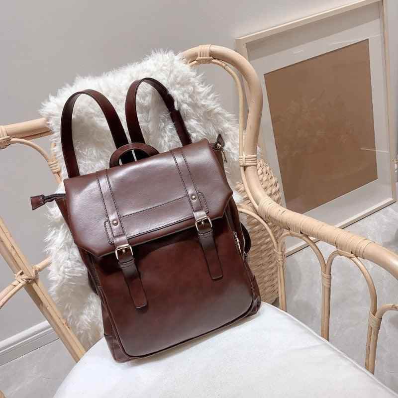 Stylish Leather Backpack fashion