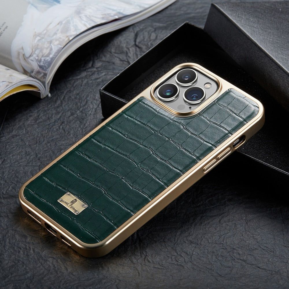 Luxury Plating CD Pattern Case For IPhone 12 13 14 Pro Max - Oikomark