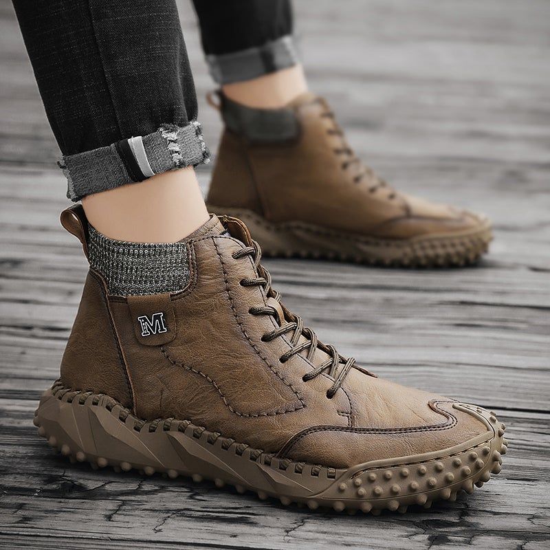 Winter Boots Casual Outdoor Leather Work Super Warm Men's Boots Fashion  Shoes