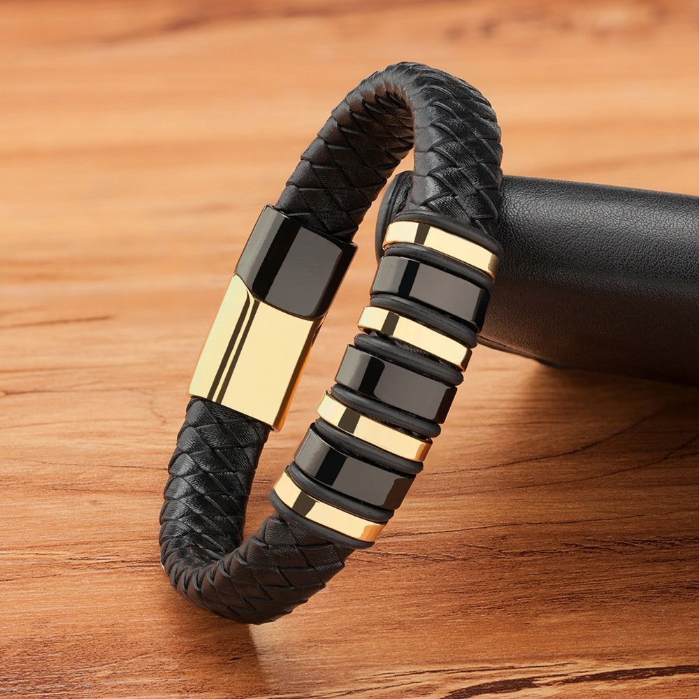 Magnetic Hematite Magnetic Clasp For Leather Bracelet DIY Plain