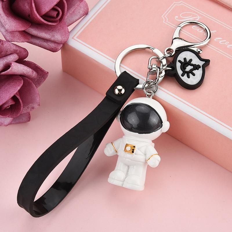 Space Galaxy Astronaut Keychain Available in 4 Colors - Rubber Keychain -  Key Chain - Girls Keychain - Boys Keychain - Girls Keychain - Multi Space 
