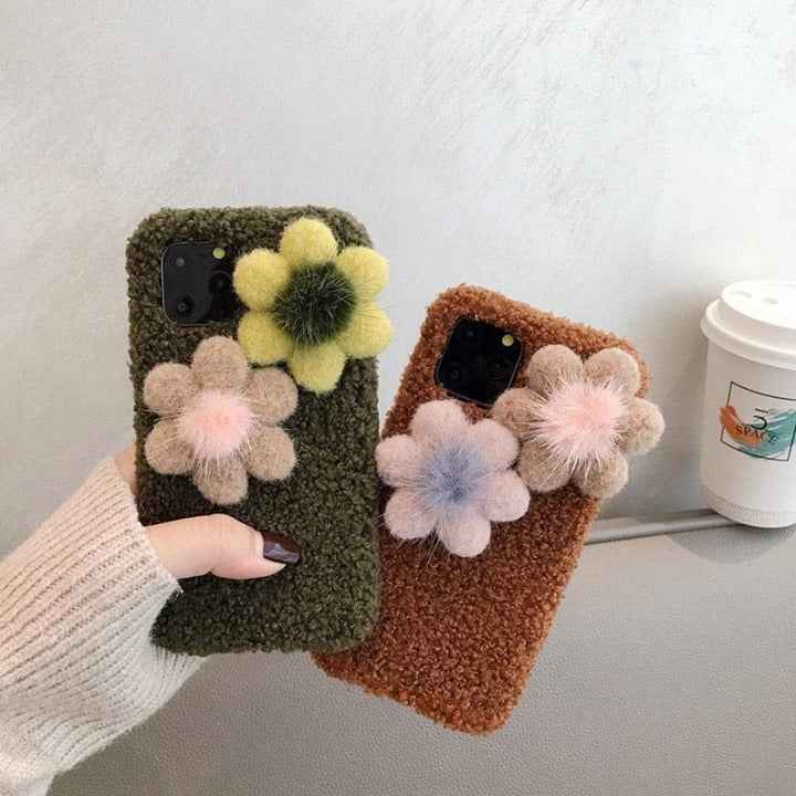 💎 3D Flower Warm Case...