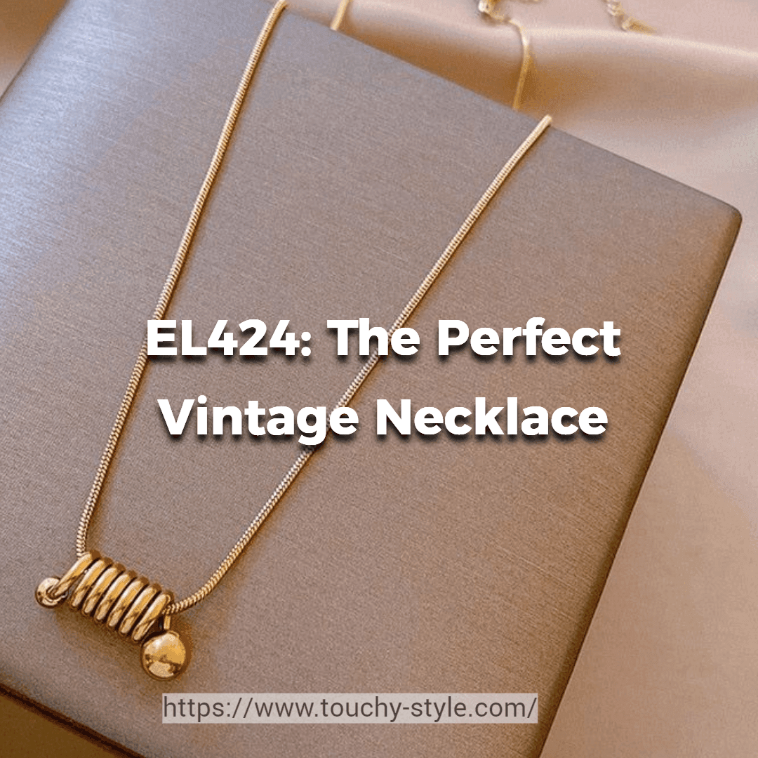 Charm Jewelry EL424: The Perfect Vintage Pendant Necklace for Any Occasion - Touchy Style