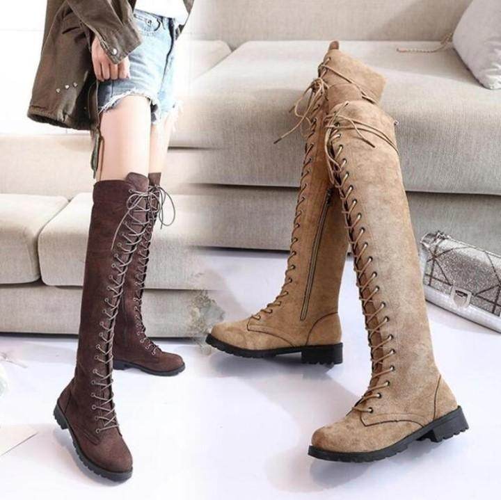 💎 Women's Casual Shoes Brown Comfortable Over the Knee Boots Flat 💎<br />
starting at $45.59 < - Touchy Style