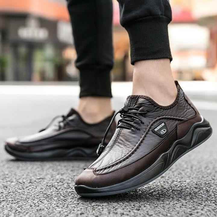 ⭕️ Men's Casual Shoes Leather Waterproof Outdoor Soft Walking Sneaker Plush Warm .<br />
⭕️ - Touchy Style