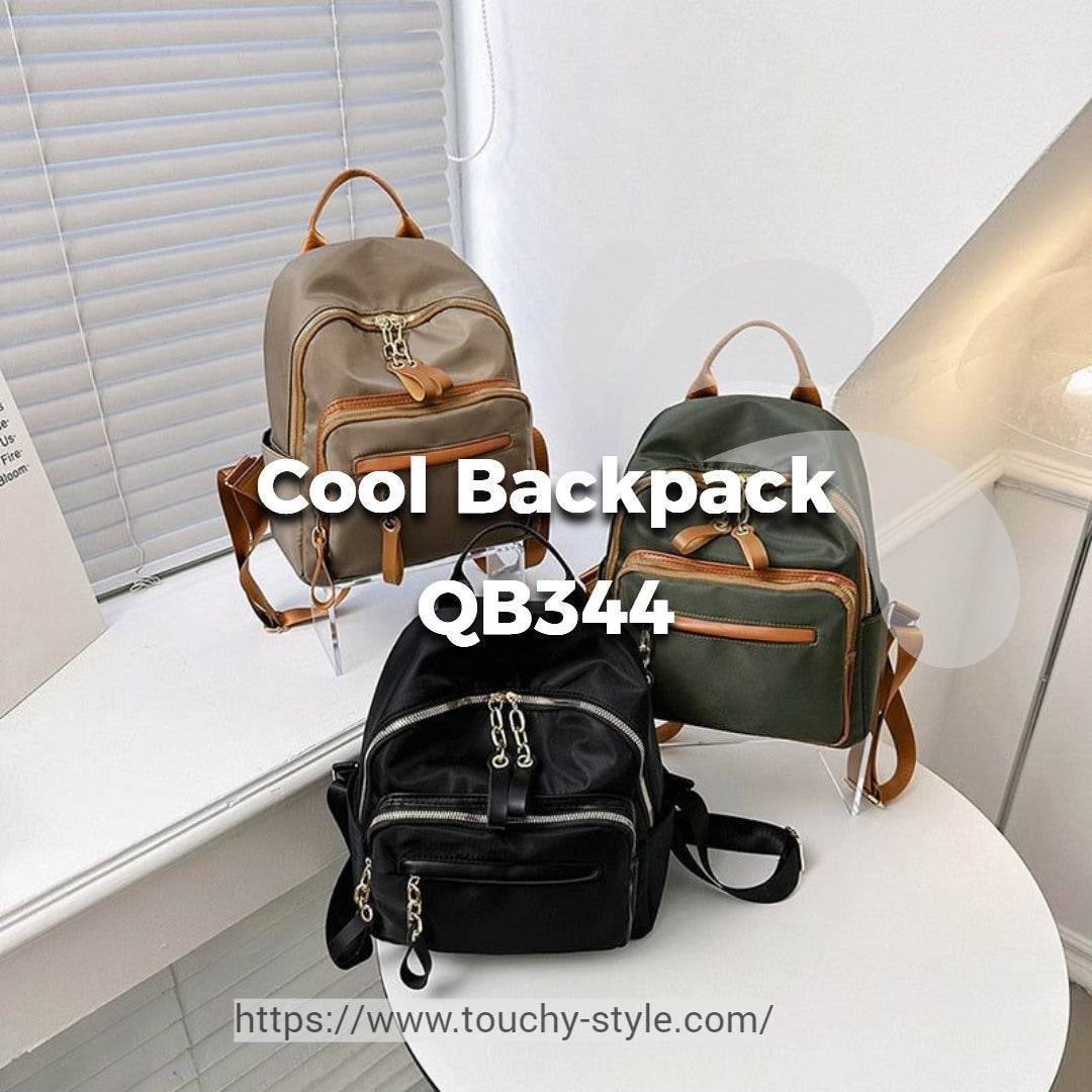 Women's Fashion Waterproof Nylon Backpack - Cool Backpack QB344 - Touchy Style