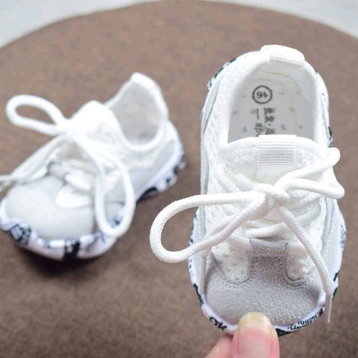 Adorable White Infant Sneakers for Boys and Girls