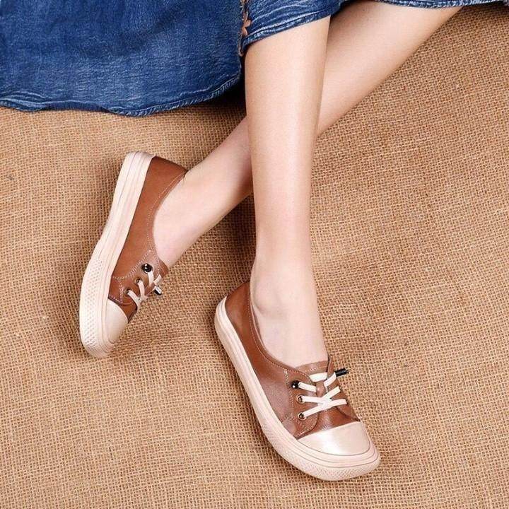 🔥 Women's Casual Shoes Genuine Leather Sandals Lace-Up Hollow 2021 Handmade Sneakers . | $66.99 < - Touchy Style