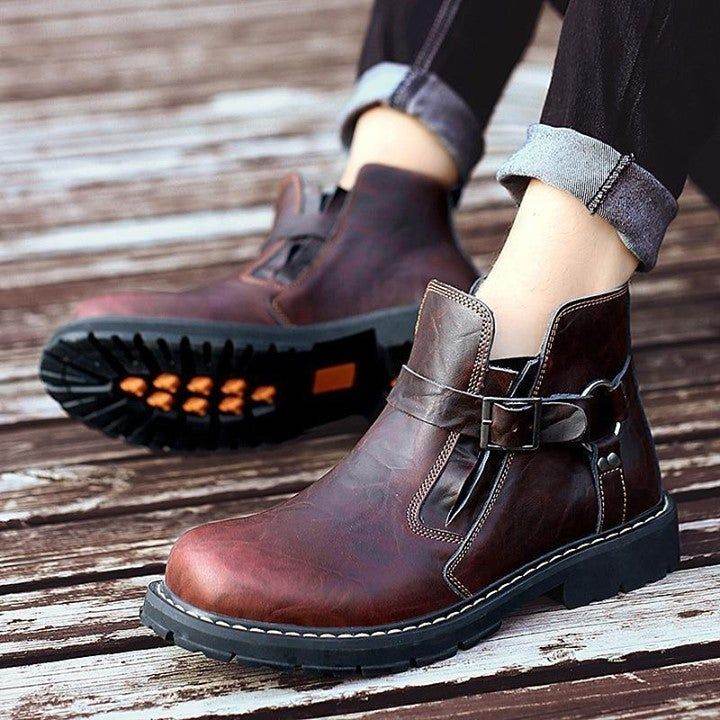 ✪ Ankle Boots Brown Men's... - Touchy Style