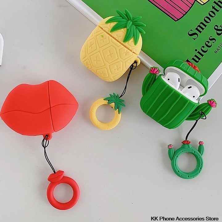 Cactus Pineapple Soft Silicone Case For Airpods 2 - Touchy Style