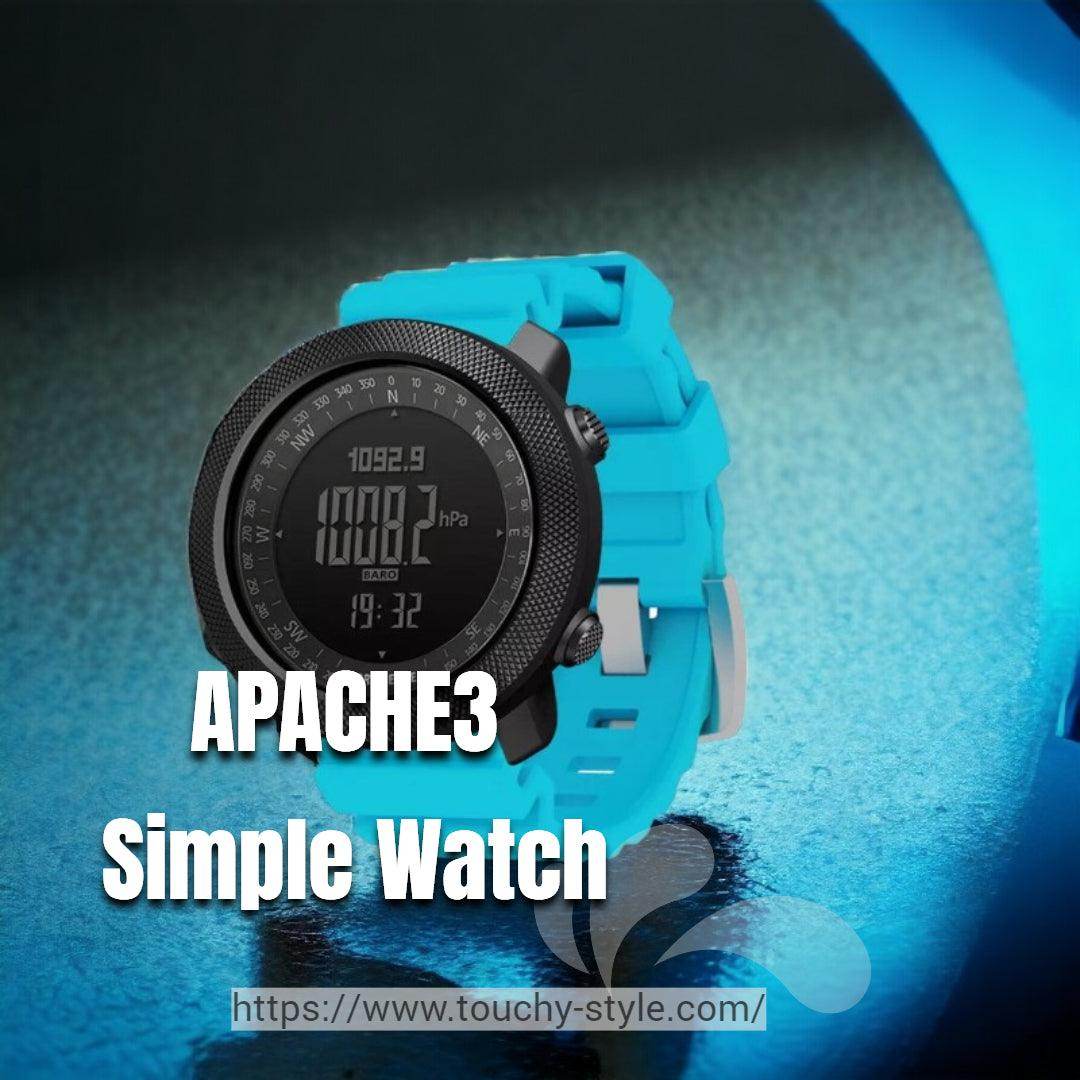 Elevate Your Active Lifestyle with APACHE3 Simple Watch For Men - Touchy Style