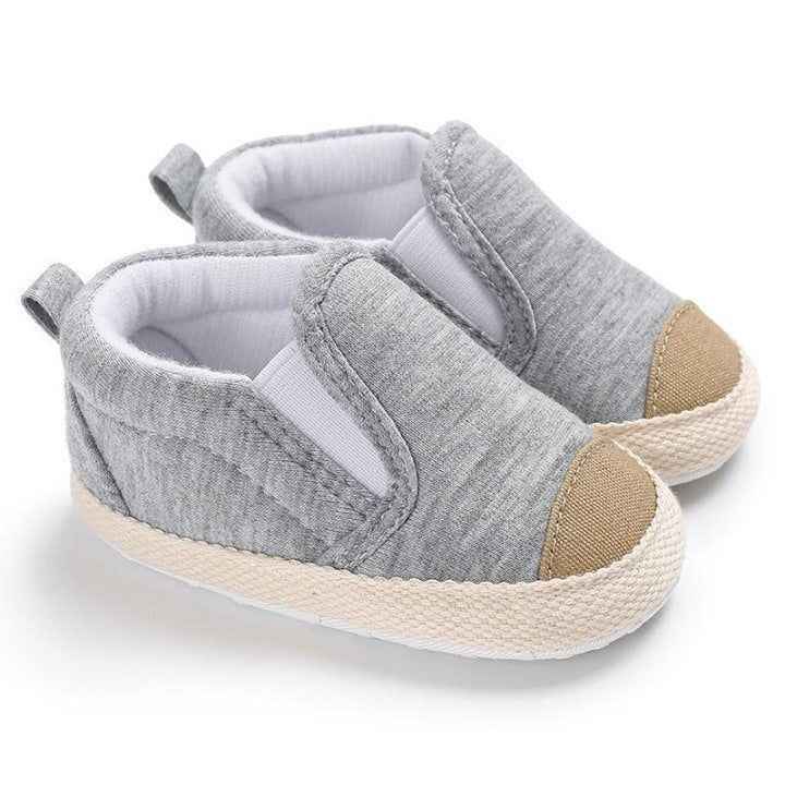 Striped Cotton Toddler Casual Shoes - 0-18M