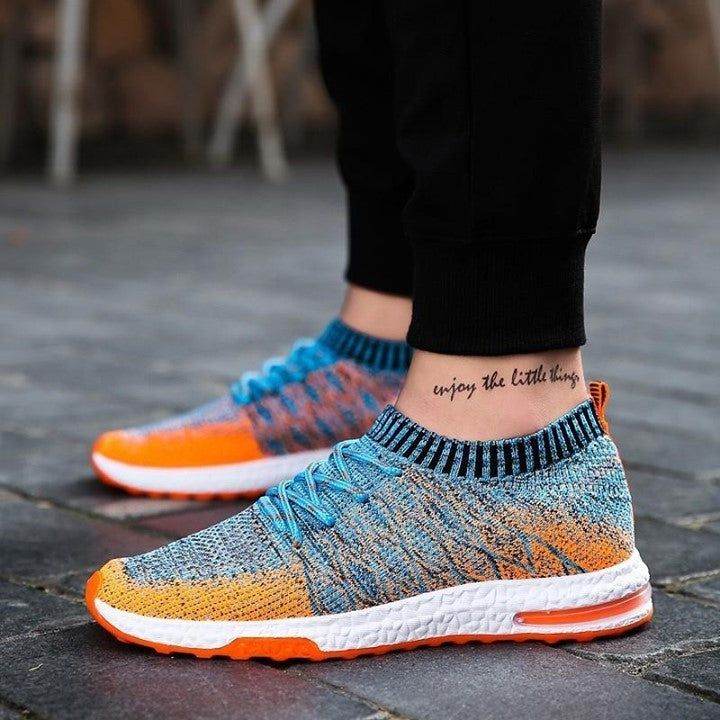 👟 $17.63 | Casual Shoes Summer Breathable Mesh Sneakers Lightweight Sports Men Sock Shoes Air Cus - Touchy Style