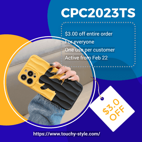 Introducing Our New Discount Code: Save $3.00 on Your Next Purchase with "CPC2023TS"! - Touchy Style