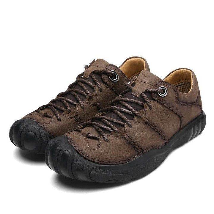 Step Up Your Style Game with Brown Men's Casual Leather Shoes - Touchy Style