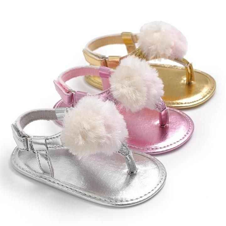 ? Toddler Shoes Summer Casual Leather Hairball Baby Girl Sandals . | $15.89 <br />
<br />
?