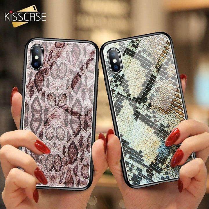 Snake Skin Phone Case For iPhone 6 6S 7 8 Plus X XS Max XR - Touchy Style