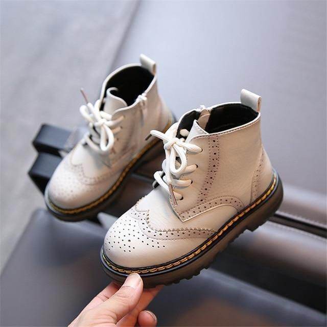 ☑️ $34.39 | DIMI Genuine Leather Children Boots High Quality Boys Girls Martin Shoes Fashion Emb - Touchy Style