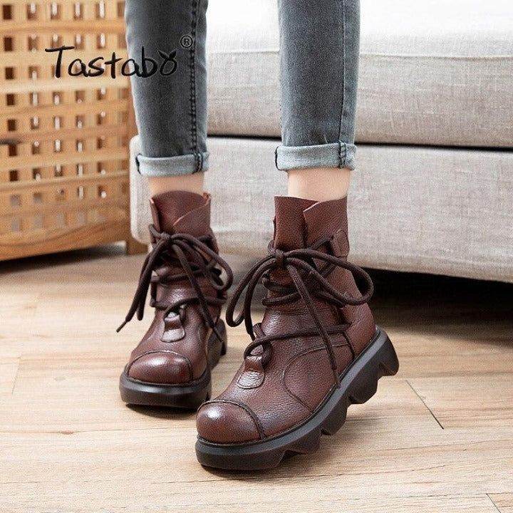 ⁌ Genuine Leather Ankle... - Touchy Style