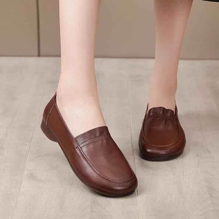 ⭕️ Women's Casual Shoes 2021 Retro Genuine Leather Loafers Soft Comfortable Flats .<br />
⭕️ - Touchy Style