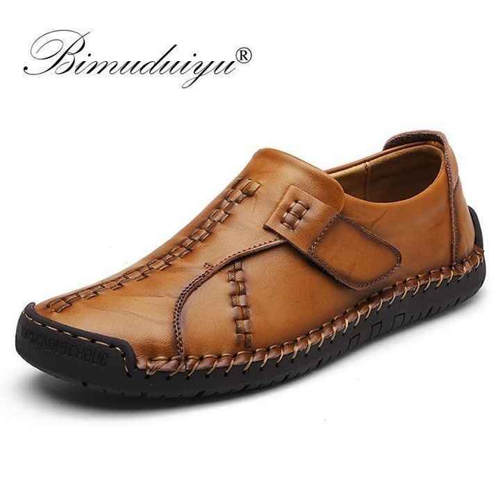 ✪ Leather Handmade Loafer Breathable...