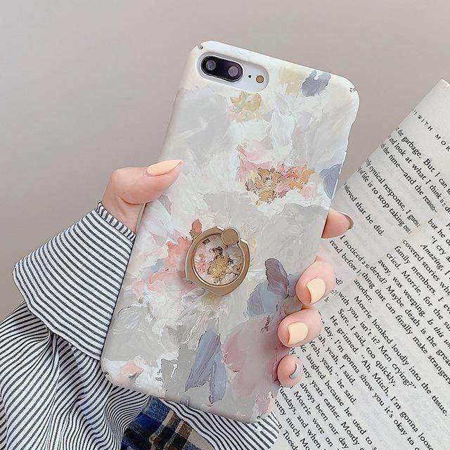 ✪ Leaf Painted Cute Phone... - Touchy Style