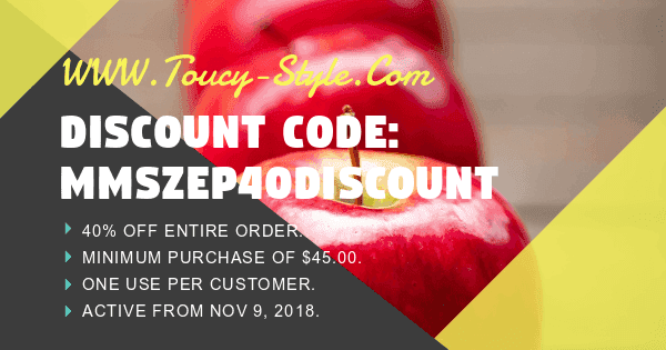 Discount Code: 40% Off Entire Order - Touchy Style