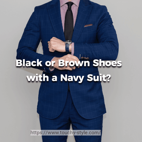 Should I Wear Black or Brown Shoes with a Navy Suit? - Touchy Style