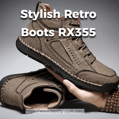 Stylish Handmade Retro Boots RX355: The Perfect Companion for Men