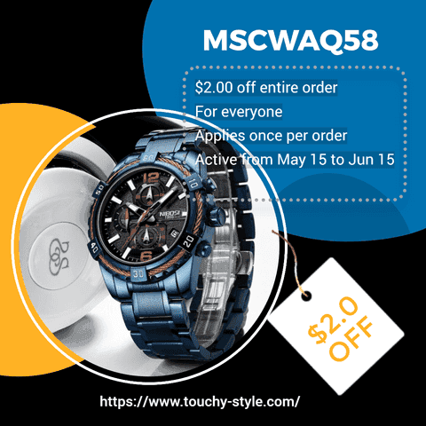 The Perfect Watch for Adventure Seekers - Get $2.00 off the MSCWAQ58! - Touchy Style