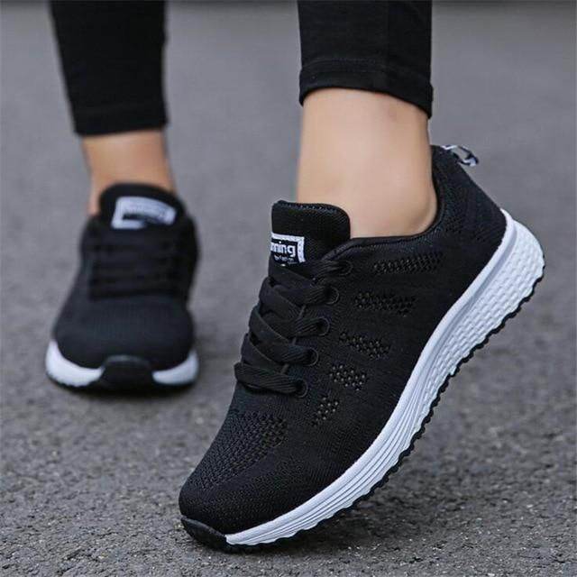 ? $32.99 | Flat Breathable Black Men's Women's Unisex Casual Shoes Lace-up Sneakers .<br />
<br / - Touchy Style