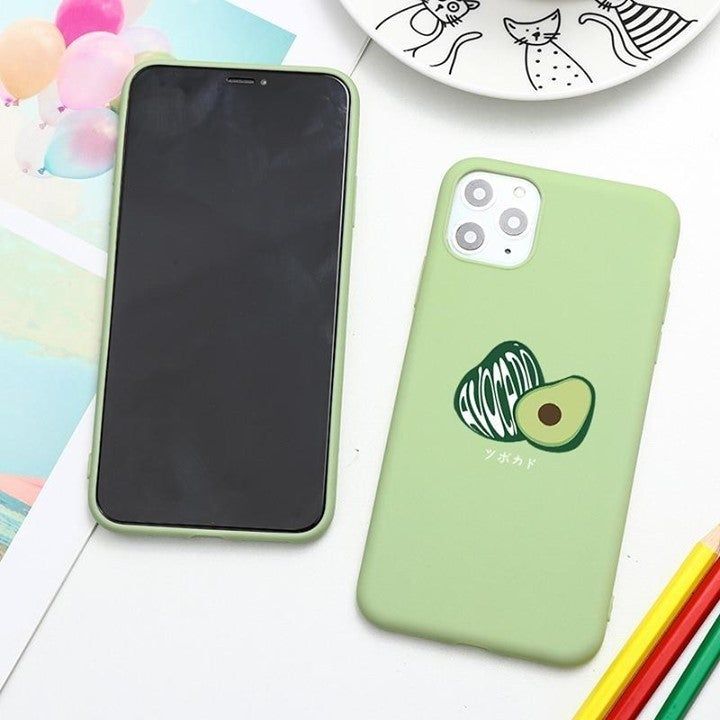 ✪ Avocado Cartoon Print Soft... - Touchy Style .