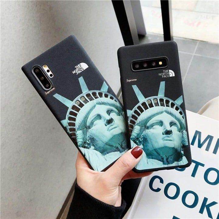 Matte Statue Black Phone Case For Galaxy Note 10 9 S11 S10 S9 S8 Plus S10e - Touchy Style