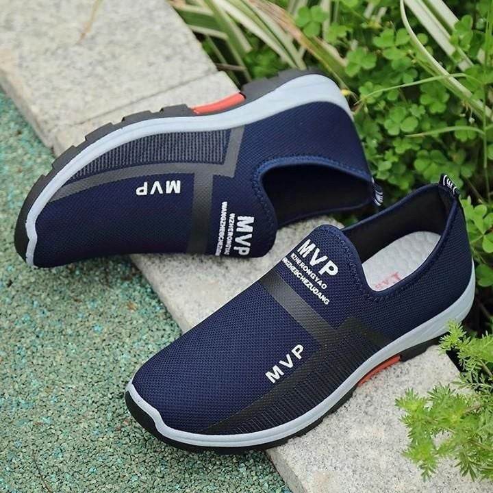 🔥 Men's Casual Shoes Mesh Lightweight Sneakers 2021 Fashion Walking Breathable Slip-on Loafers . - Touchy Style