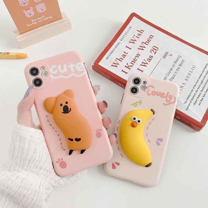 Funny Cartoon Dog Banana Doll Phone Case for iPhone 11 Pro Max SE 2020