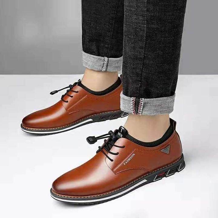 🔥 Men's Casual Shoes Fashion Oxford Business Breathable With Holes Formal Shoes . | $28.99 <br /> - Touchy Style