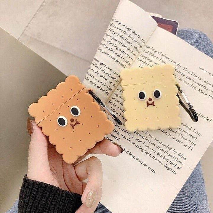 Protect Your Apple Airpods with the Cartoon Biscuits Silicone Earphone Case - Touchy Style