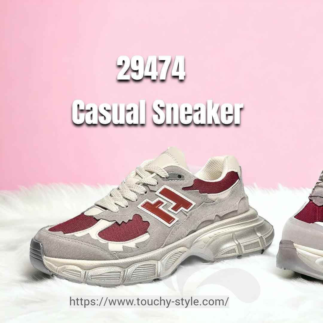 Upgrade Your Footwear Collection with 29474 Women's Casual Handmade Mixed Colors Sneakers - Touchy Style