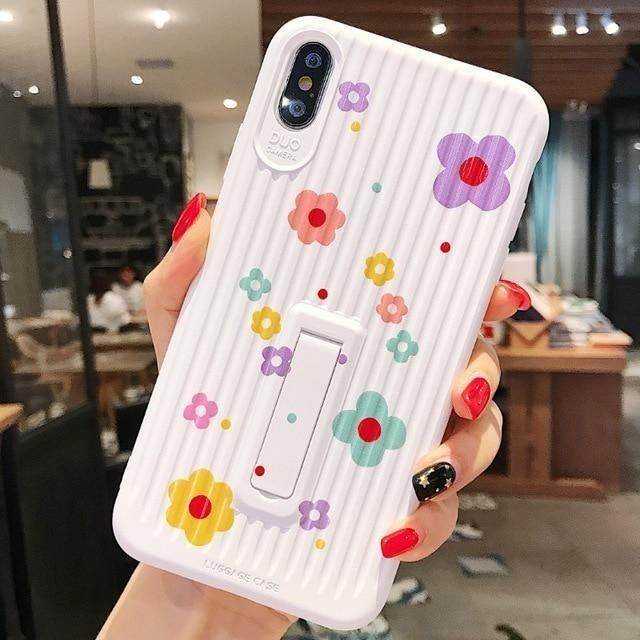 Simple Floral Phone Case For iPhone XS MAX X XR 6 6S 7 8 plus - Touchy Style