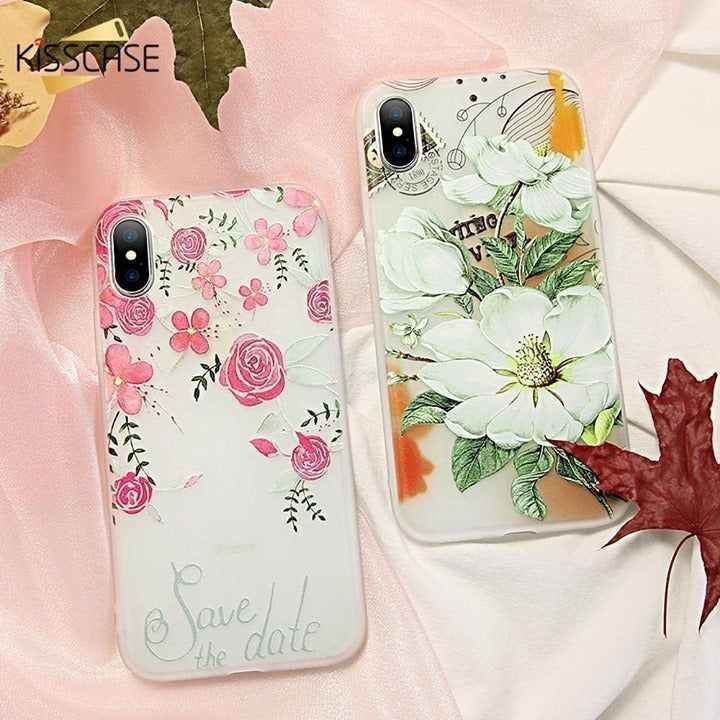 😍 KISSCASE Flower Patterned Phone... - Touchy Style