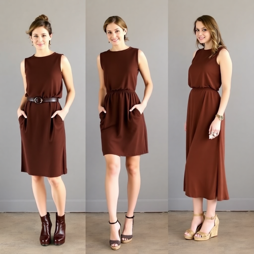 Transforming Your Brown Dress with Shoe Selection - Touchy Style